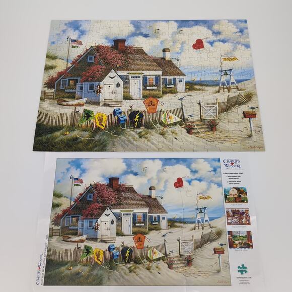 Buffalo 300 Large Piece "Root Beer Break" by Charles Wysocki Jigsaw Puzzle - GUC - Picture 1 of 12